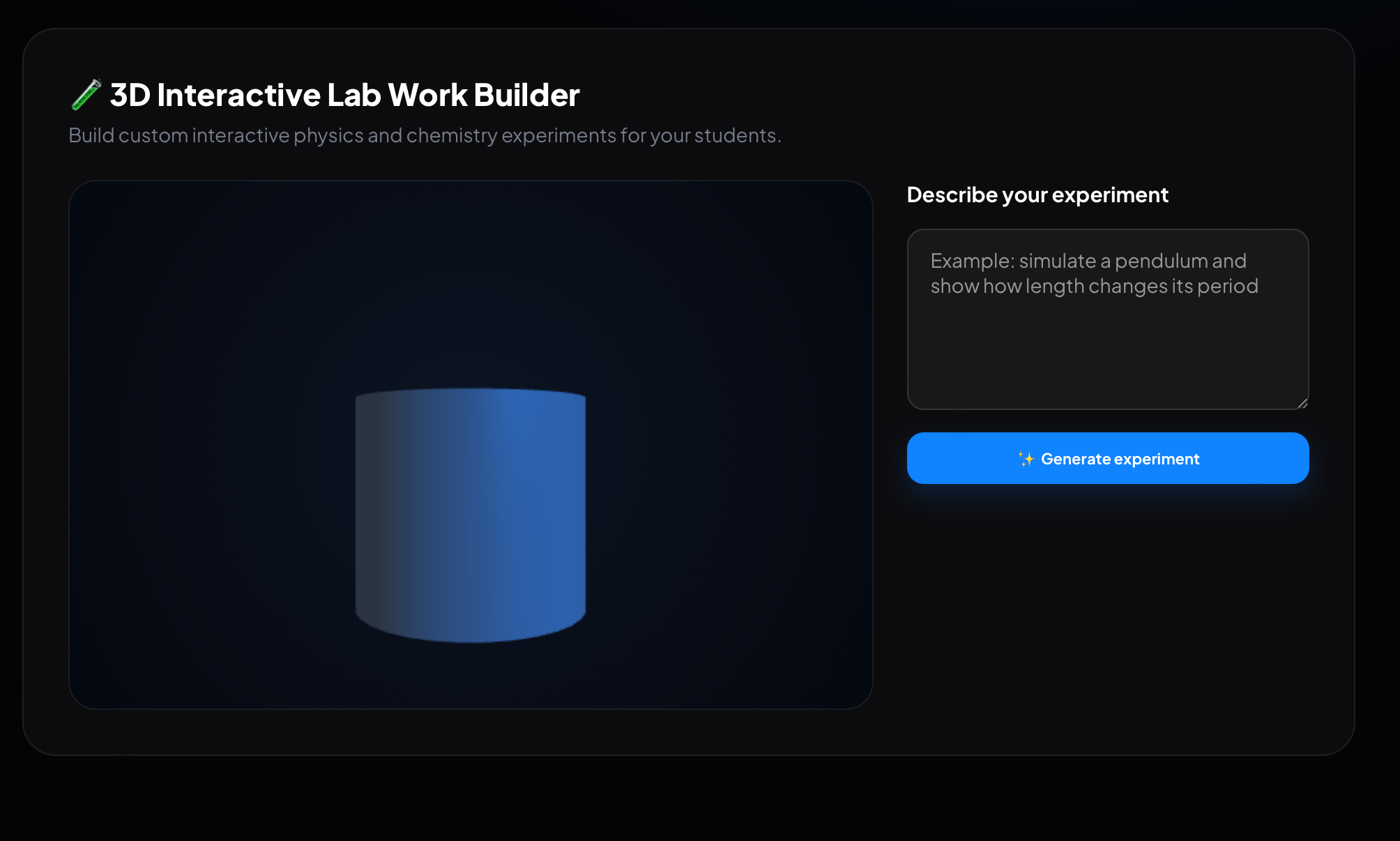 Laboratory experiment builder